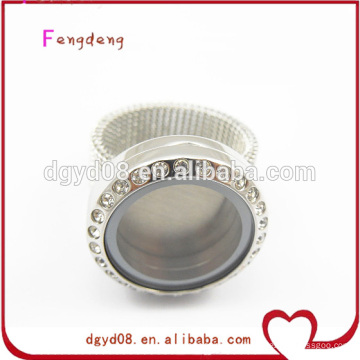 2014 nuevo diseño Locket anillo anillos del acero inoxidable